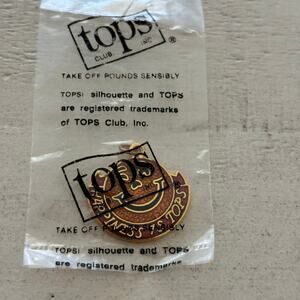 Happiness is TOPS “Taking off Pounds Sensibly” Charm Red and Gold